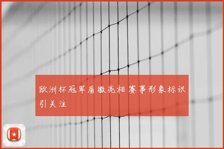 欧洲杯冠军盾徽亮相 赛事形象标识引关注