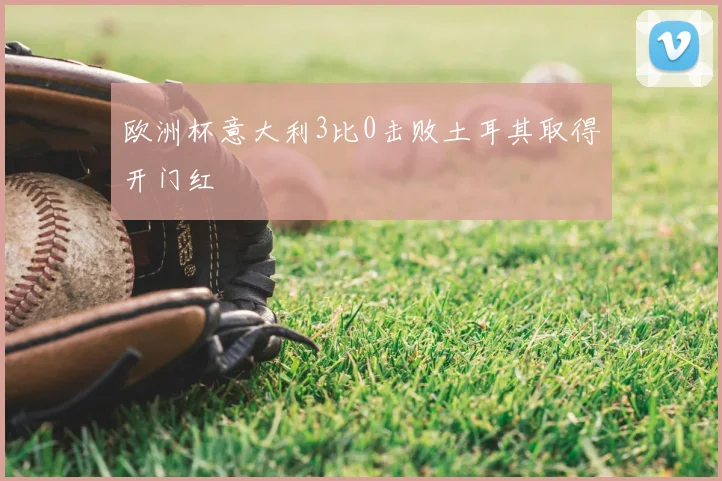 欧洲杯意大利3比0击败土耳其取得开门红